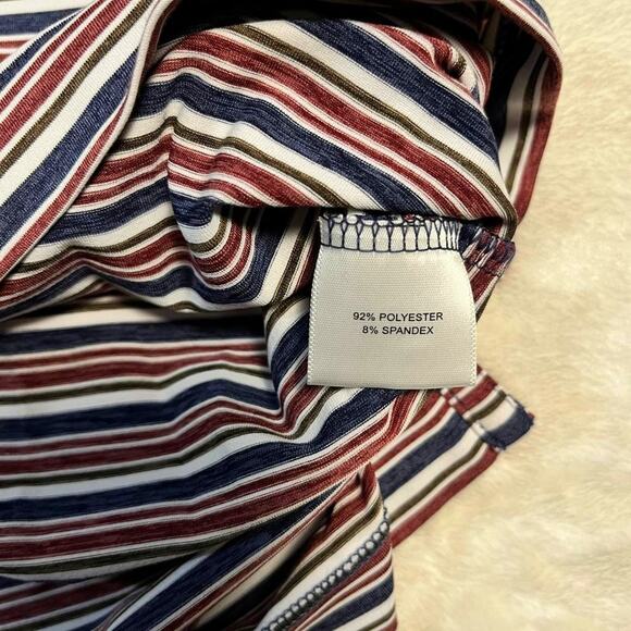 Peter Millar Crown Crafted Performance Polo Men's Small Navy Crimson White Golf - Picture 7 of 11